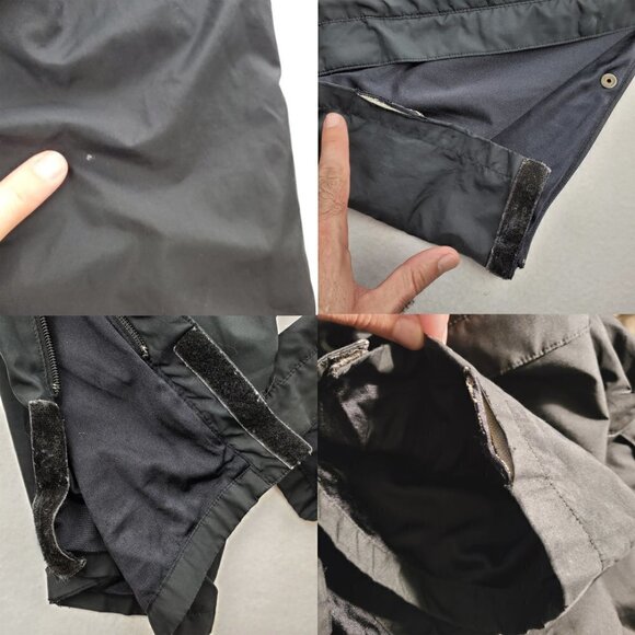 FootJoy DryJoys Golf Rain Pants Black Tear Away Zippered Snaps Men's Large - Picture 4 of 12